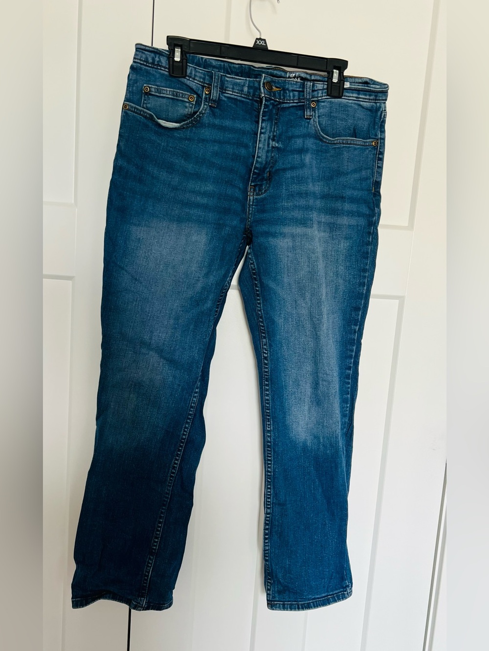 George Men's Medium Blue Relaxed Fit Jeans